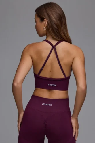 Define Luxe Multiway-sportbeha in Grape
