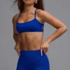 Define Luxe multiway sportbeha met open rug in Royal Blue