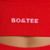Define Luxe sportbeha met V-hals in rood