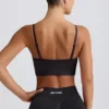 Define Luxe sportbeha met V-hals in zwart