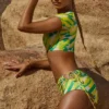 Delos Booty badmode met groene print