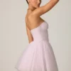 Dottie Tule Corset Minijurk in Lila