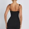 Dove Modal Sweetheart Neckline Bodycon Minijurk in Black