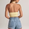 Drew Modal haltertop in Lemon Sherbet