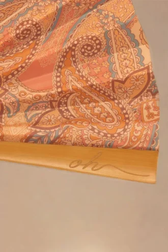 Elaraine opvouwbare waaier met paisleyprint