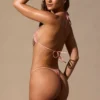 Elaria driehoekige bikinitop met paisleyprint