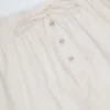 Elsie katoenen popeline Shorts met strik aan de voorkant in wit