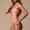 Faye bandeau-badpak met uitsnijdingen in paisleyprint