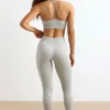 FlexiRib-legging met hoge taille in grijs