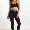 FlexiRib-legging met hoge taille in zwart