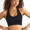FlexiRib Racerback-sportbeha in zwart