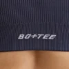 FlexiRib-sportbeha met racerback in indigo-leisteen