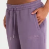 Geborstelde jersey joggingbroek met middelhoge taille en relaxte pasvorm in Dusk