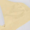 Geborstelde jersey sportbeha met V-hals in Lemon Marl