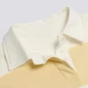 Gestreepte oversized T-shirt met lange mouwen in Lemon