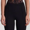 Giuliana Ponte Jersey cropped capribroek in zwart