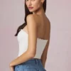 Hania Modal Broderie Anglaise Camisole Top in wit