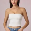 Hania Modal Broderie Anglaise Camisole Top in wit