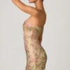 Harlie versierde minijurk met sweetheart-hals in Rose Hotfix