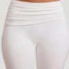 Hollis Mid-Rise Straight Leg Trousers in wit