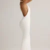 Imelda Modal maxi-jurk met racerback in wit
