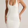 Imelda Modal maxi-jurk met racerback in wit