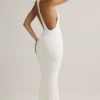 Imelda Modal maxi-jurk met racerback in wit
