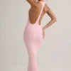 Imelda Modal racerback maxi-jurk in babyroze