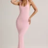 Imelda Modal racerback maxi-jurk in babyroze
