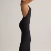 Imelda Modal racerback maxi-jurk in zwart