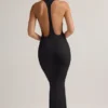 Imelda Modal racerback maxi-jurk in zwart