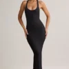 Imelda Modal racerback maxi-jurk in zwart
