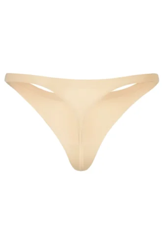 Intimates naadloze gebreide string in warm perzik