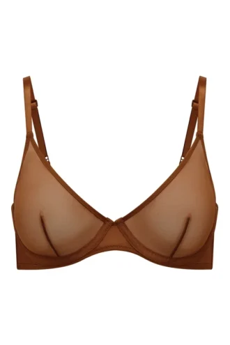Intimates Soft Mesh beugelbeha met één laag in kastanjebruin
