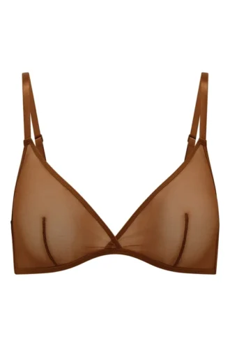 Intimates Soft Mesh enkellaagse driehoekige beha in Chestnut