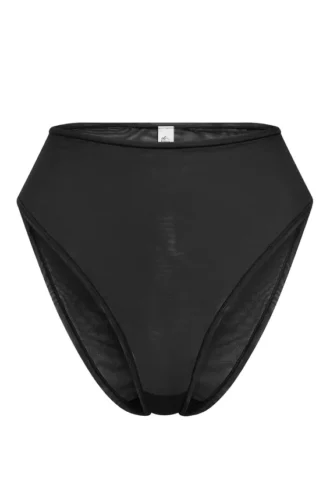 Intimates Soft Mesh hooggetailleerd slipje in zwart