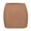 Intimates Soft Mesh laag uitgesneden micro-mini sliprok in honingkleur