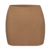 Intimates Soft Mesh Micro Mini Rok met Lage Taille in Almond