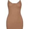 Intimates Soft Mesh mini-slipjurk met V-hals in honingkleur