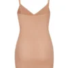 Intimates Soft Mesh mini-slipjurk met V-hals in Warm Peach
