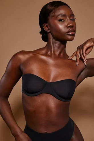 Intimates Soft Mesh strapless beha in zwart
