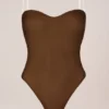 Intimates strapless body in Chestnut