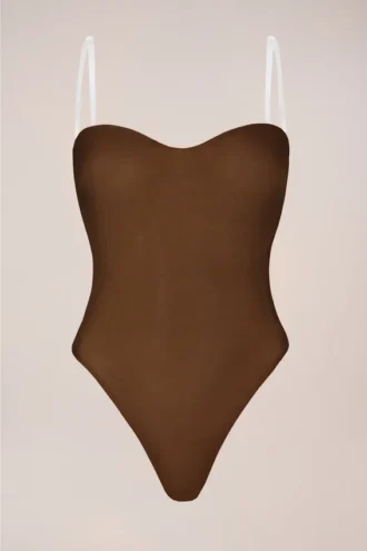 Intimates strapless body in Chestnut