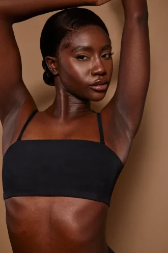 Intimates zachte mesh bandeau-bh in zwart