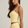 Isalie Modal Camisole Pyjama Top in Pastelgeel