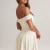 Jaida Modal off-shoulder A-lijn minijurk met bloemenprint