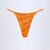 Jalama versierde string-bikinibroekje met oranje tropische print