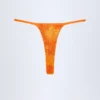 Jalama versierde string-bikinibroekje met oranje tropische print