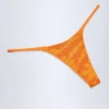 Jalama versierde string-bikinibroekje met oranje tropische print