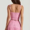 Jianna versierd minirok met lage taille in roze